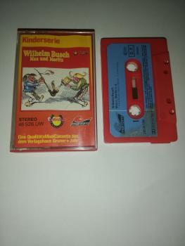 W.Busch Wilhelm Busch/Max und Moritz Rot mit Blauen Aufkleber 48526 UW Maritim(Fleck auf MC Seite 1)