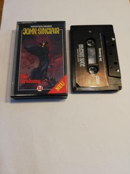 Geisterjäger John Sinclair Folge 24 Die Drohung 5-fach Schwarz geschraubt Schwarz mit Weißen Druck MC 1205 SPV