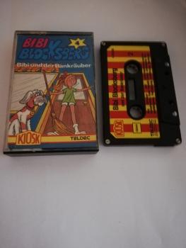 Bibi Blocksberg Folge 4 Bibi und der Bankräuber 4-fach Silber geschraubt Schwarz mit Rot Gelben Aufkleber 4.25326 CD Kiosk Teldec