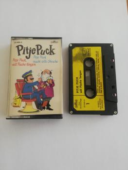 Pitje Puck will Fische fangen/macht tolle Streiche 4-fach Silber geschraubt Schwarz mit Gelben Aufkleber 23689-3 Intercord Club Sonderauflage (Label der MC fleckig)