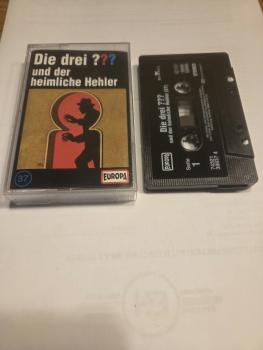 Die Drei Fragezeichen Folge 37 und der heimliche Hehler Schwarz mit Weißen Druck 8287685793 4/1 Europa