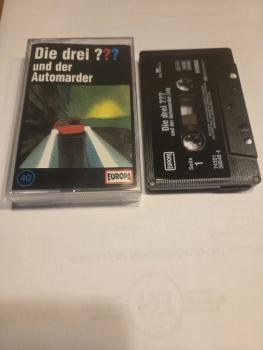 Die Drei Fragezeichen Folge 40 und der Automarder Schwarz mit Weißen Druck 8287685794 4/1 Europa