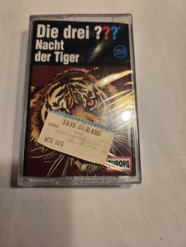 Die Drei Fragezeichen Folge 159 Nacht der Tiger Schwarz mit Weißen Druck 8869792329 4 Europa(Originalverpackt)