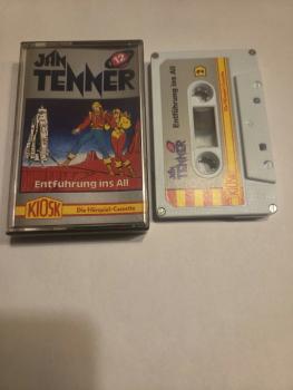 Jan Tenner Folge 12 Entführung ins All 4-fach Silber geschraubt Weiß mit Grauen Aufkleber 4.25620 CD Kiosk