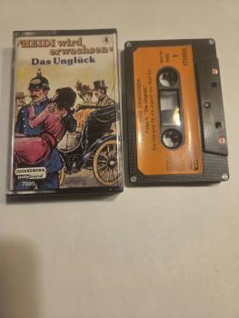 Heidi wird Erwachsen Folge 4 Das Unglück 4-fach Silber geschraubt Schwarz mit Orangen Aufkleber 7005 Polyband Jugendserie