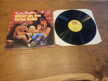 Enid Blyton Folge 6 – Rätsel Um Den Tiefen Keller 1980 Europa Deutsche Pressung VG/VG+(Frontcover minimal beschrieben)