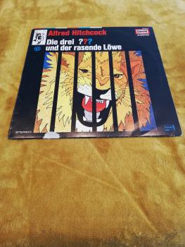 Die Drei Fragezeichen Folge 15 und der rasende Löwe 1980 Europa 115915.1 Deutsche Pressung VG/VG-(Leichter Abriss Frontcover)