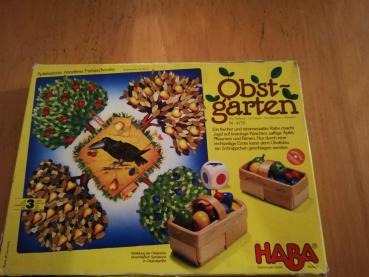 Obstgarten Haba Nr.4170 komplett in sehr guten Zustand(Karton mit Gebrauchsspuren)