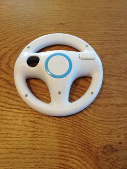 Nintendo Wii Mario Kart Lenkrad Weiß Blau