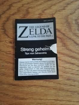 Super Nintendo The Legend of Zelda A link to the past Spielanleitung Streng Geheim SNSP-ZL-NOE/SFRG(leichter Abriß)