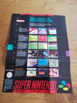 Super Nintendo Werbeposter(Rückseite Gameboy)