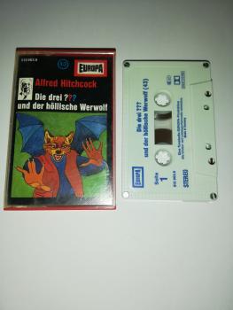 Die Drei Fragezeichen Folge 43 und der höllische Werwolf 4-fach Silber geschraubt Weiß mit Blauen Druck 515963.6 Europa