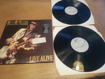 Stevie Ray Vaughan and Double Trouble Live Alive 1986 Epic EPC 450238-1 Doppel-LP Holländische Pressung VG-/VG