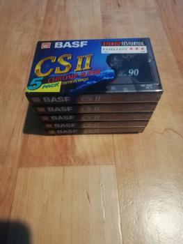 BASF CS II Chrome Super 90 Audio Leerkassette 5er Pack Originalverpackt