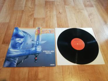 Saxon Strong Arm Metal 1984 Carrere 823680-1 Deutsche Pressung NM/VG+