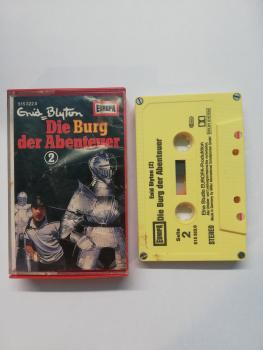 Enid Blyton Folge 2 Die Burg der Abenteuer 4-fach Silber geschraubt Gelb 515322.0 Europa(Cover leicht defekt)