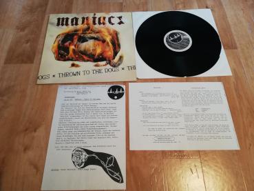Maniacs Thrown to the dogs 1990 Black Fantasy Records NW 107 No 6791 Deutsche Pressung VG+/VG-(leichter Abriss oben links auf Frontcover)