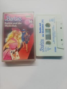 Barbie Folge 16 Barbie und der Modedieb Weiß mit Blauen Druck 515277.1 Europa Kleines Stück der Kassette abgebrochen