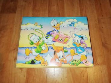 Donald Duck Hörspielkassettenkoffer Disney 1992 Forty Four Made in Holland