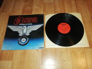 Saxon Wheels of Steel 1980 Carrere 2934124 Deutsche  Pressung VG/VG