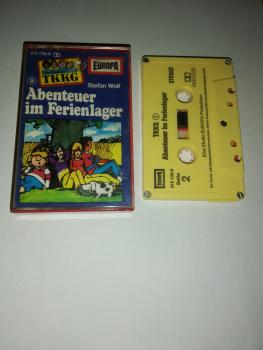 TKKG Folge 9 Abenteuer im Ferienlager 5-fach Silber geschraubt gelb 515726.9 Europa (Innencover beschrieben)