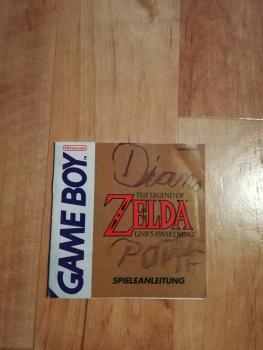 Nintendo Gameboy Anleitung The Legend of Zelda Link`s Awakening  G/DMG-ZL-NOE(Frontcover beschrieben)