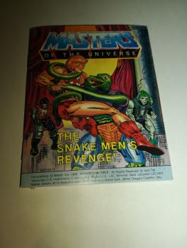 Masters of the Universe Mini Comic The Snake Men`s Revenge!/La Vengeance des Hommes Serpents !1986 Mattel  0007-9210