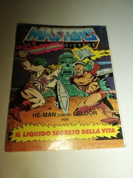 Masters of the Universe Mini Comic He-Man gegen Geldor im Kampf um das Elixier des Lebens/He-Man contro Geldor por il Liquido segreto della vita