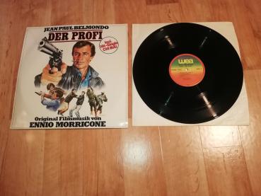 Der Profi Jean Paul Belmondo Original Filmmusik von Ennio Morricone 1982 WEA 58434(Leichter Abriss auf Rückseite)