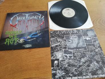 Obituary Slowly we rot 1989 Roadracer Records INT 14628 Holländische Pressung VG+/VG+