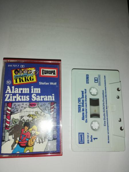 TKKG Folge 10 Alarm im Zirkus Sarani Weiß Blau 515727.7 Europa