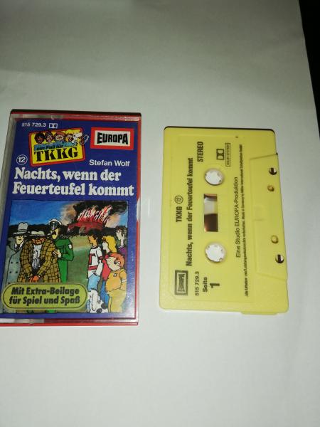 TKKG Folge 12 Nachts. wenn der Feuerteufel kommt Gelb 515729.3