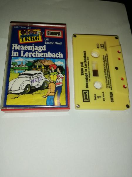 TKKG Folge 18 Hexenjagd in Lerchenbach 5-fach geschraubt Gelb 515735.8