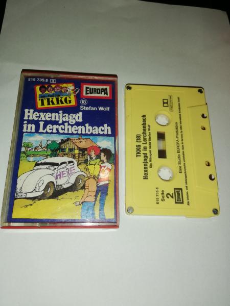 TKKG Folge 18 Hexenjagd in Lerchenbach 4-fach geschraubt Gelb 515735.8