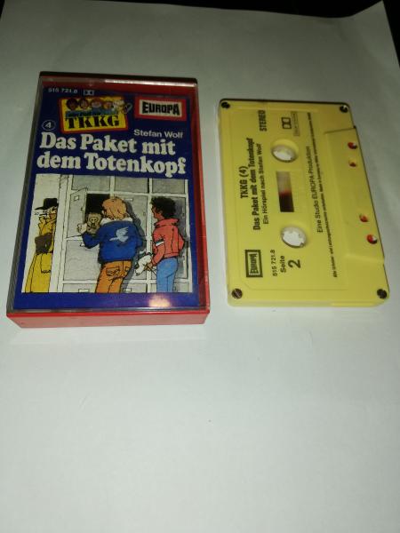 TKKG Folge 4 Das Paket mit dem Totenkopf 4-fach Silber geschraubt Gelb 515721.8 Europa(Kleines Fenster)