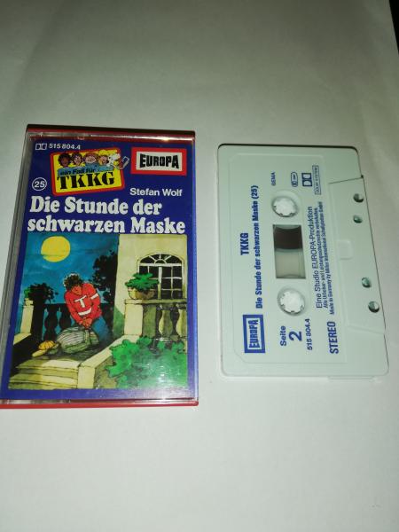 TKKG Folge 25 Die Stunde der schwarzen Maske Weiß Blau 515804.4