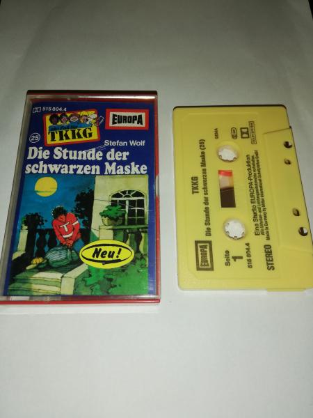 TKKG Folge 25 Die Stunde der schwarzen Maske Gelb 515804.4 Europa(Kleines Fenster)