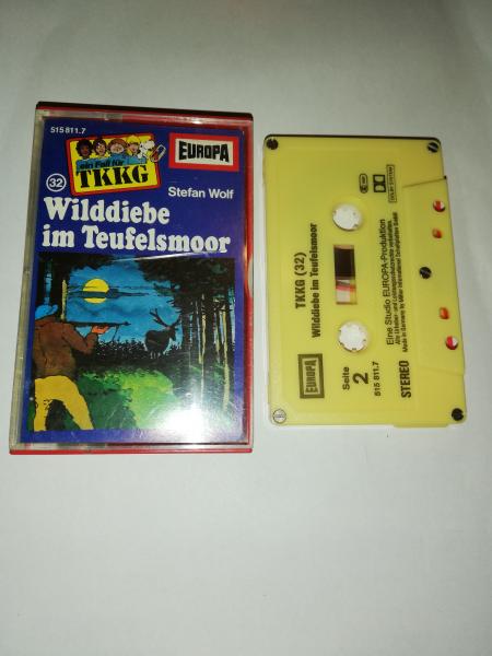 TKKG Folge 32 Wilddiebe im Teufelsmoor 5-fach geschraubt Gelb 515811.7 Europa