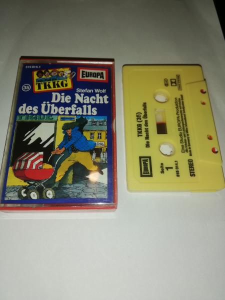 TKKG Folge 35 Die Nacht des Überfalls Gelb 515814.1 Europa(Kleines Fenster)