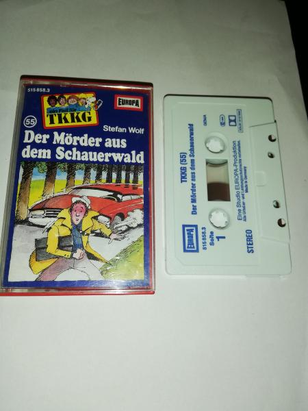 TKKG Folge 55 Der Mörder aus dem Schauerwald Weiß Blau 515858.3 Europa