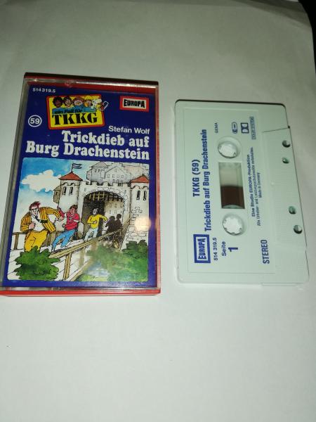 TKKG Folge 59 Trickdieb auf Burg Drachenstein Weiß Blau 514319.5 Europa