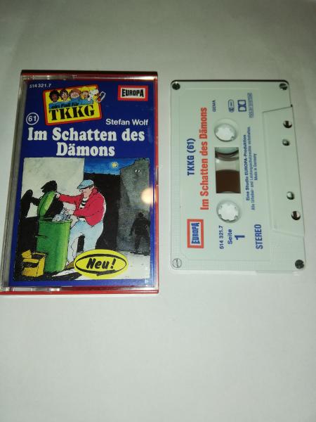 TKKG Folge 61 Im Schatten des Dämon 4-fach geschraubt Weiß Blau Rot 514321.7 Europa