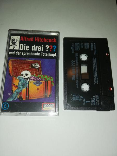 Die Drei Fragezeichen Folge 6 und der sprechende Totenkopf Schwarz  7432138806 4 PC 209