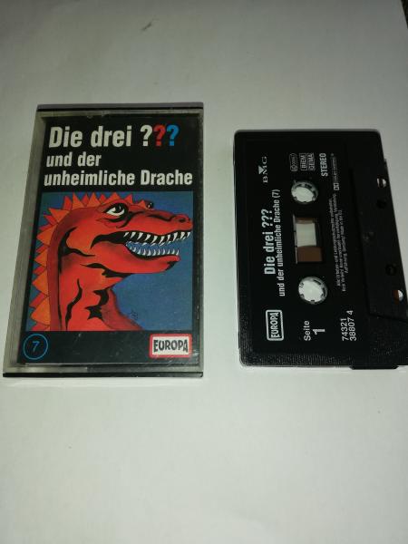 Die Drei Fragezeichen Folge 7 und der unheimliche Drache schwarz 7432198942 4/1