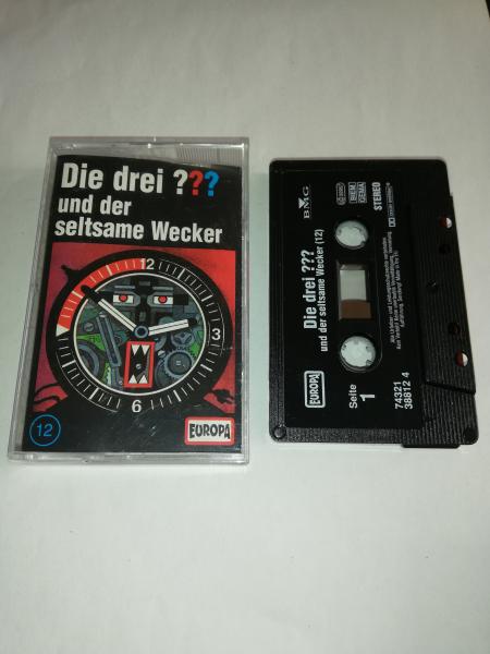 Die Drei Fragezeichen Folge 12 und der seltsame Wecker Schwarz 7432138812 4 Europa(Schriftzug/Logo fehlt)