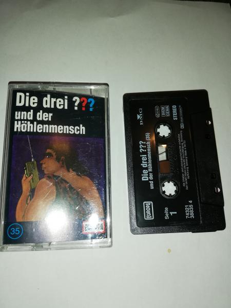 Die Drei Fragezeichen Folge 35 und der Höhlenmensch Schwarz 7432138835 4(Schriftzug Logo fehlt)