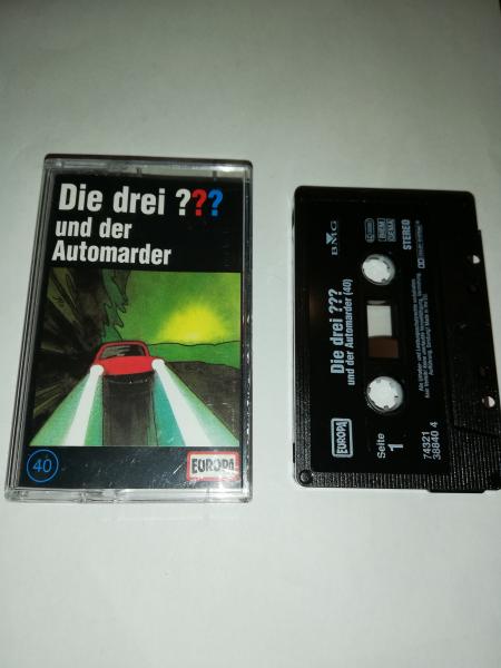 Die Drei Fragezeichen Folge 40 und der Automarder Schwarz 7432138840 4(Schriftzug Logo fehlt)