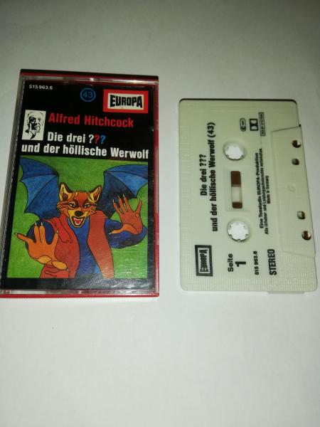Die Drei Fragezeichen Folge 43 und der höllische Werwolf Grau mit Schwarzen Druck 515963.6 Europa