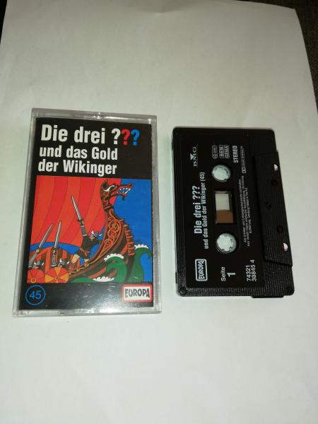 Die Drei Fragezeichen Folge 45 und das Gold der Wikinger Schwarz 7432138845 4(Schriftzug Logo fehlt)