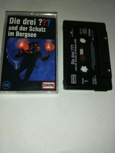 Die Drei Fragezeichen Folge 68 und der Schatz im Bergsee Schwarz 7432135584 4 (Schriftzug Logo Fehlt) Europa